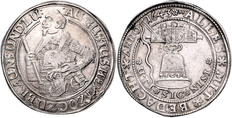 Braunschweig und Lüneburg - Wolfenbüttel August der Jüngere 1635-1666 Reichstale...