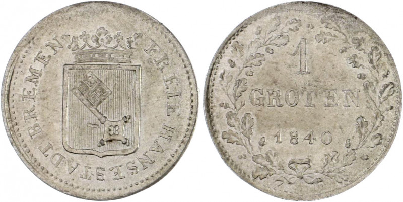 Bremen - Stadt 1 Groten 1840 AKS 8. Jg. 18. 
l.Prschw. st-