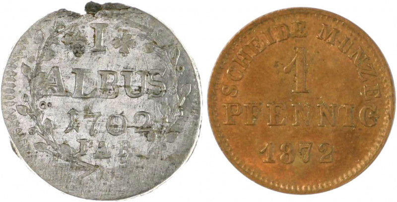 Hessen - Darmstadt Lot von 20 Kleinmünzen des 18./19. Jahrhunderts, 1 Albus 1702...
