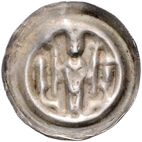 Magdeburg - Erzbistum Wilbrand von Käfernburg 1235-1254 Brakteat Erzbischof mit ...
