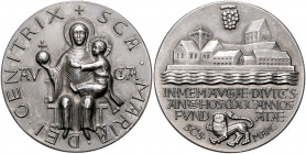 Medaillen von Josef Bernhart Silbermedaille o.J. (1924) auf die 1200-Jahrfeier des Benediktinerklosters Reichenau, i.Rd: 950 Gebhardt 18. 
dunkle Pat...