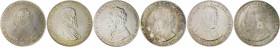 Medaillen von Josef Bernhart Lot von 6 Feinsilbermedaillen: auf den 400. Geburtstag von William Shakespeare, auf den 400. Todestag von Michelangelo, a...