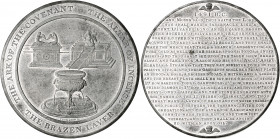 Judaica Zinnmedaille o.J. (1830) auf der Serie 'The Thomason Medallic Bible' Nr. 26 THE ARK OF THE COVENANT - THE ALTAR OF INCENSE - THE BRAZEN LAVER....