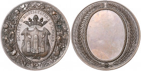 Landwirtschaft, Gartenbau, Tierzucht - Belgien Bronzemedaille 1840 (v. Braemt) Prämie der Gartenbaugesellschaft Antwerpen 
46,3mm 35,6g vz-st