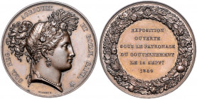 Landwirtschaft, Gartenbau, Tierzucht - Belgien Bronzemedaille 1849 (v. Braemt) Prämie der Gesellschaft für Landwirtschaft und Botanik 
37,8mm 22,5g s...