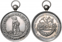 Landwirtschaft, Gartenbau, Tierzucht - Belgien Silbermedaille o.J. (unsign.) Prämie des Garten- und Landwirtschaftsvereins Mechelen, gestiftet von der...