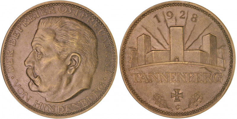 Allgemeine Medaillen Bronzemedaille 1928 (v. Glöckler) auf die Einweihung des Ta...