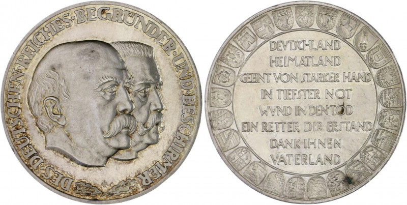 Allgemeine Medaillen Silbermedaille o.J. (v. Glöckler) 'Des Deutschen Reiches Be...