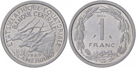 CAMERUN 1 Franco 1969 Essai - KM E7 AL

FDC