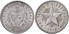 CUBA 20 Centavos 1915 - KM 13.2 AG

SPL
