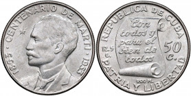 CUBA 50 Centavos 1953 - KM 28 AG

FDC