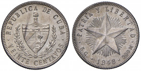 CUBA 20 Centavos 1948 - KM 13.2 AG

qFDC
