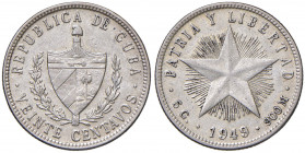 CUBA 20 Centavos 1949 - KM 13.2 AG

SPL
