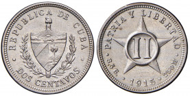 CUBA 2 Centavos 1915 - KM A10

qFDC
