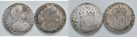 FRANCIA Luigi XIV (1643-1715) Mezzo Ecu 1655 e Mezzo Ecu 1656 - AG Lotto di 2 monete. Come da foto.

Da MB a qSPL