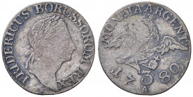 GERMANIA PRUSSIA Federico II (1740-1786) 3 Groscher 1780 A - KM 337 MI (g 1,47)

qBB