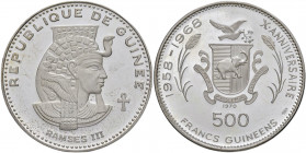 GUINEA Repubblica 500 Franchi 1970 Ramses III - KM 26 AG

SPL+