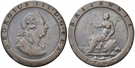 INGHILTERRA Giorgio III (1760-1820) Penny 1797 - KM 618 CU (g 27,60)

qBB