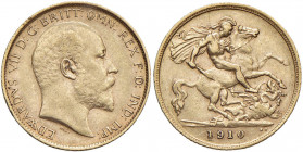 INGHILTERRA Edoardo VII (1902-1910) Mezza sterlina 1910 - Fr. 401 AU (g 3,98)

BB