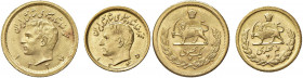 IRAN Reza Pahlevi (1941-1979) Phalevi e Mezzo Phalevi - AU (g 8,14 + 4,07) Lotto di due monete.

qFDC