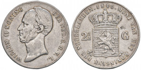 OLANDA Guglielmo II (1840-1849) 2 e Mezzo Gulden 1846 - KM 69.2 AG (g 24,67)

BB