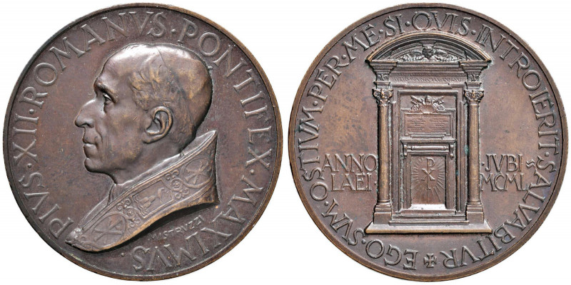 Pio XII (1939-1958) Medaglia Anno XII - Opus: Mistruzzi - Rinaldi 144 AE (g 34,8...
