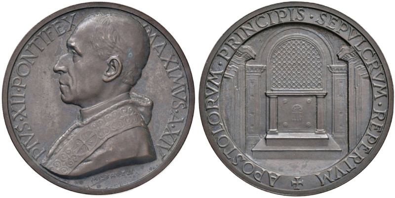 Pio XII (1939-1958) Medaglia Anno XIV - Opus: Mistruzzi - Rinaldi 146 AE (g 31,5...