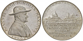 Giovanni XXIII (1958-1963) Medaglia Anno V - Opus: Giampaoli - Rinaldi 157 AG (g 39,91) Segnetti nei campi.

SPL-FDC