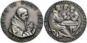 Paolo VI (1963-1978) Medaglia 1970 Anno VIII - Opus: Manfrini - De Luca 333 AG (g 54,35)

FDC