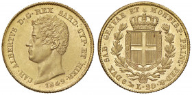 Carlo Alberto (1831-1849) 20 Lire 1849 G - Nomisma 665 AU

FDC