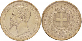 Vittorio Emanuele II (1849-1861) 20 Lire 1852 G - Nomisma 745 AU Sigillata BB da Numismatica Ranieri.

BB