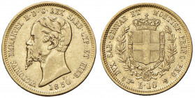 Vittorio Emanuele II (1849-1861) 10 Lire 1850 T - Nomisma 765 AU RR

qBB/BB