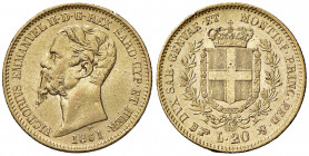 Vittorio Emanuele II (1861-1878) 20 Lire 1861 T - Nomisma 847 AU R

BB/BB+