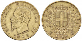 Vittorio Emanuele II (1861-1878) 20 Lire 1863 T - Nomisma 850 AU

qBB