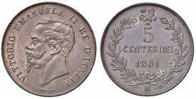 Vittorio Emanuele II (1861-1878) 5 Centesimi 1861 M - Nomisma 954 CU

SPL-FDC