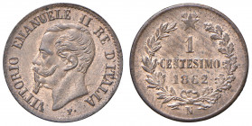 Vittorio Emanuele II (1861-1878) Centesimo 1862 N - Nomisma 967 CU

FDC