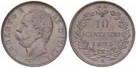 Umberto I (1878-1900) 10 Centesimi 1893 R - Nomisma 1017 CU R

FDC