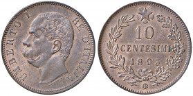 Umberto I (1878-1900) 10 Centesimi 1893 BI - Nomisma 1018 CU

FDC