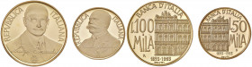 Repubblica Italiana (1946-2001) 100.000 e 50.000 Lire 1993 - Gig. 400, 401 AU (g 15,00 e g 7,50)

PROOF
