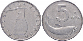 REPUBBLICA ITALIANA (1946-) 5 Lire 1956 - IT RR Sigillato da Numismatica Luciani BB/qSPL.

BB/qSPL