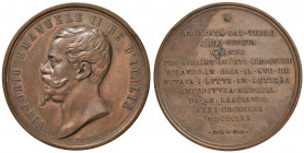 Vittorio Emanuele II - Medaglia XXXI Dicembre 1870 - CU (g 78,59 - Ø 56) Colpi al bordo.

qSPL