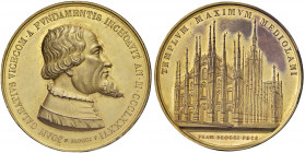 MILANO Medaglia 1886 500° Anniversario della costruzione del Duomo di Milano - Opus: Broggi - MD (g 48,31 - Ø 47 mm) In scatola originale. Colpetti e ...