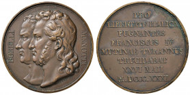 Medaglia 1831 Borelli e Menotti - AE (g 37,66 - Ø 41 mm)

SPL