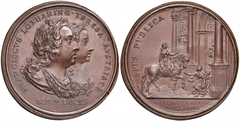 Firenze - Franceso II (1737-1765) - Medaglia 1739 - Coniata per ricordare l'ingr...