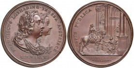 Firenze - Franceso II (1737-1765) - Medaglia 1739 - Coniata per ricordare l'ingresso in Firenze di Francesco III di Lorena e della moglie Maria Teresa...