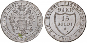 Gorizia - Francesco II d'Asburgo Lorena - 15 Soldi 1802 A "Vienna" - Gig. 1 Mi (5,21 g) - Minimi depositi ma di eccezionale qualità
15 soldi di Goriz...