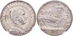 Regno d'Italia - Vittorio Emanuele III (1900-1946) - 2 Lire 1908 Quadriga Veloce - Gig. 96 Ag - In slab NGC MS62+
 
qFDC