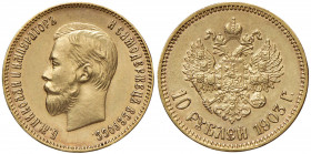 Russia - Nicola II (1894-1917) - 10 Rubli 1903 - Au (8,60 g)
 
SPL