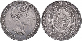 Firenze - Leopoldo II di Lorena (1824-1859) - Francescone 1826 - Mir 446 Gig. 13 Ag (26,99 g) RR
 
qBB-BB