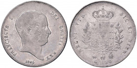 Napoli - Francesco I di Borbone (1825-1830) - Piastra da 120 Grana 1826 - Gig. 8 Ag (27,54 g) R
 
BB